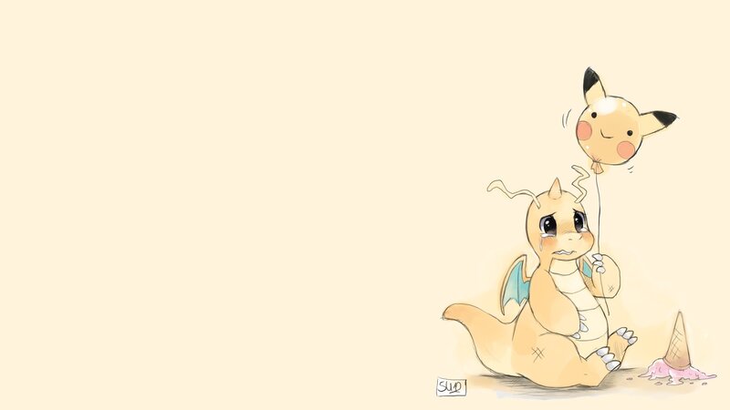 Crying Dragon with Balloon