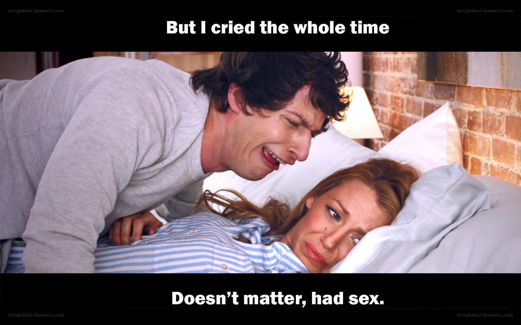 Crying in bed after sex