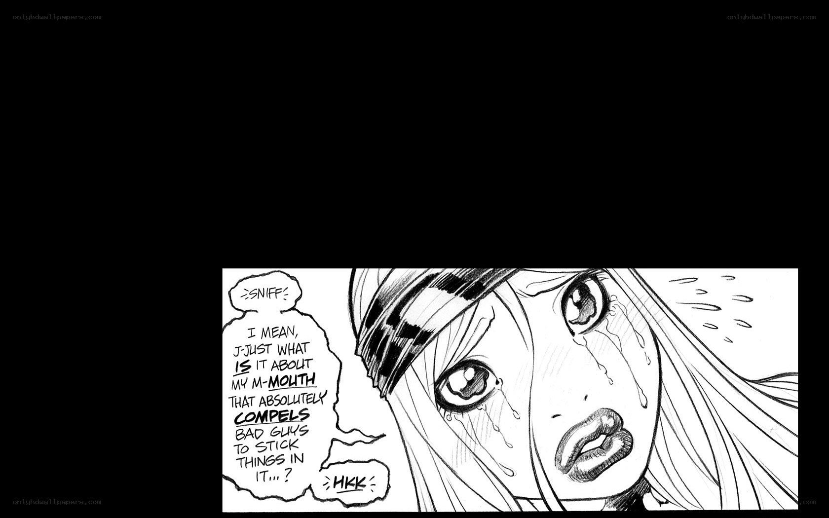 crying manga character