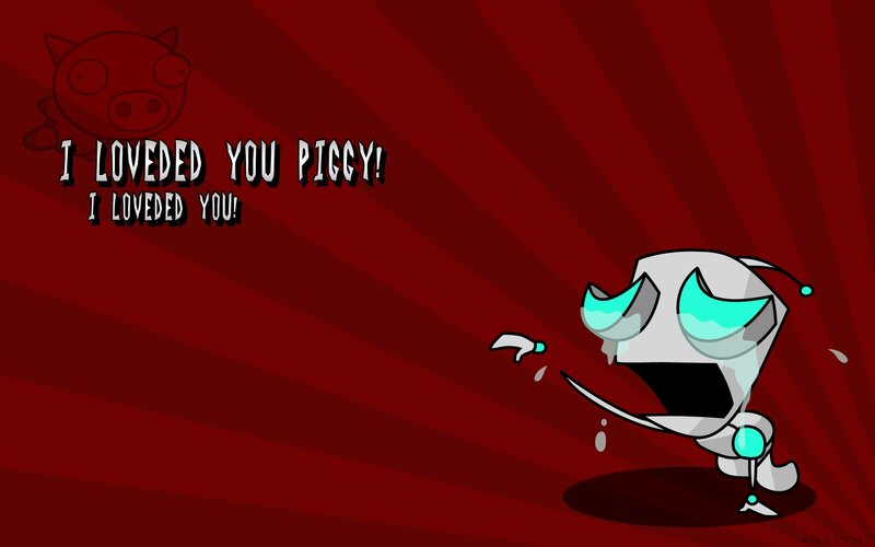 Crying robot character
