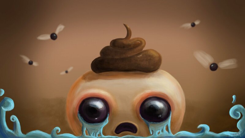 Crying Skull with Poop