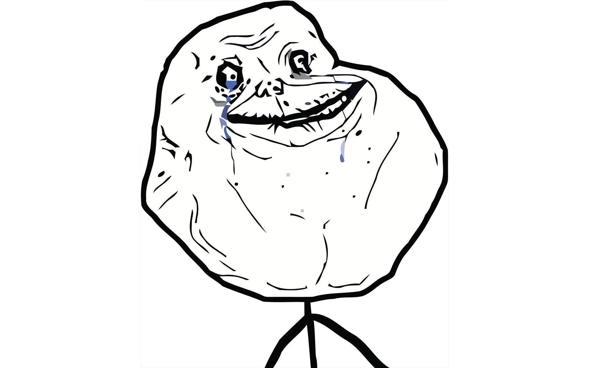 crying troll face meme