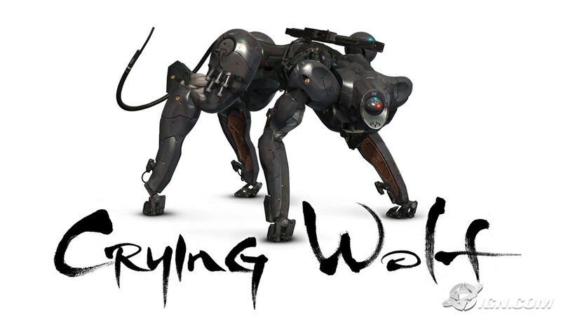Crying Wolf robot character