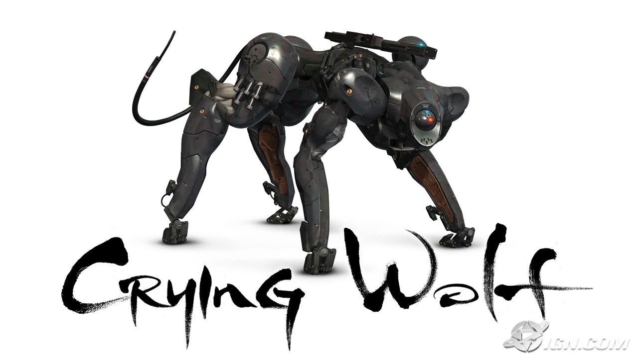 Crying Wolf robot character