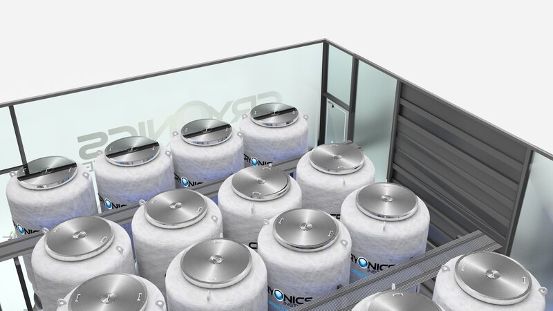 Cryogenic Storage Tanks — White