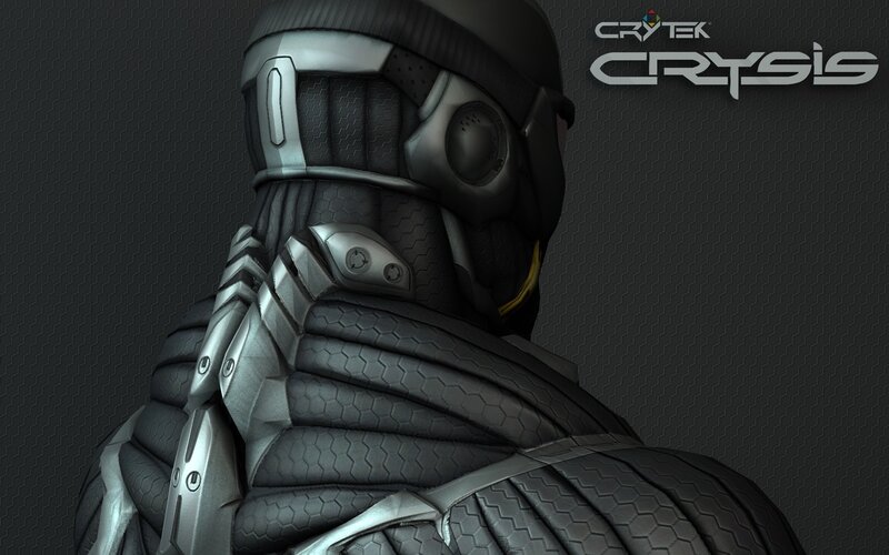 Crysis character armor close-up