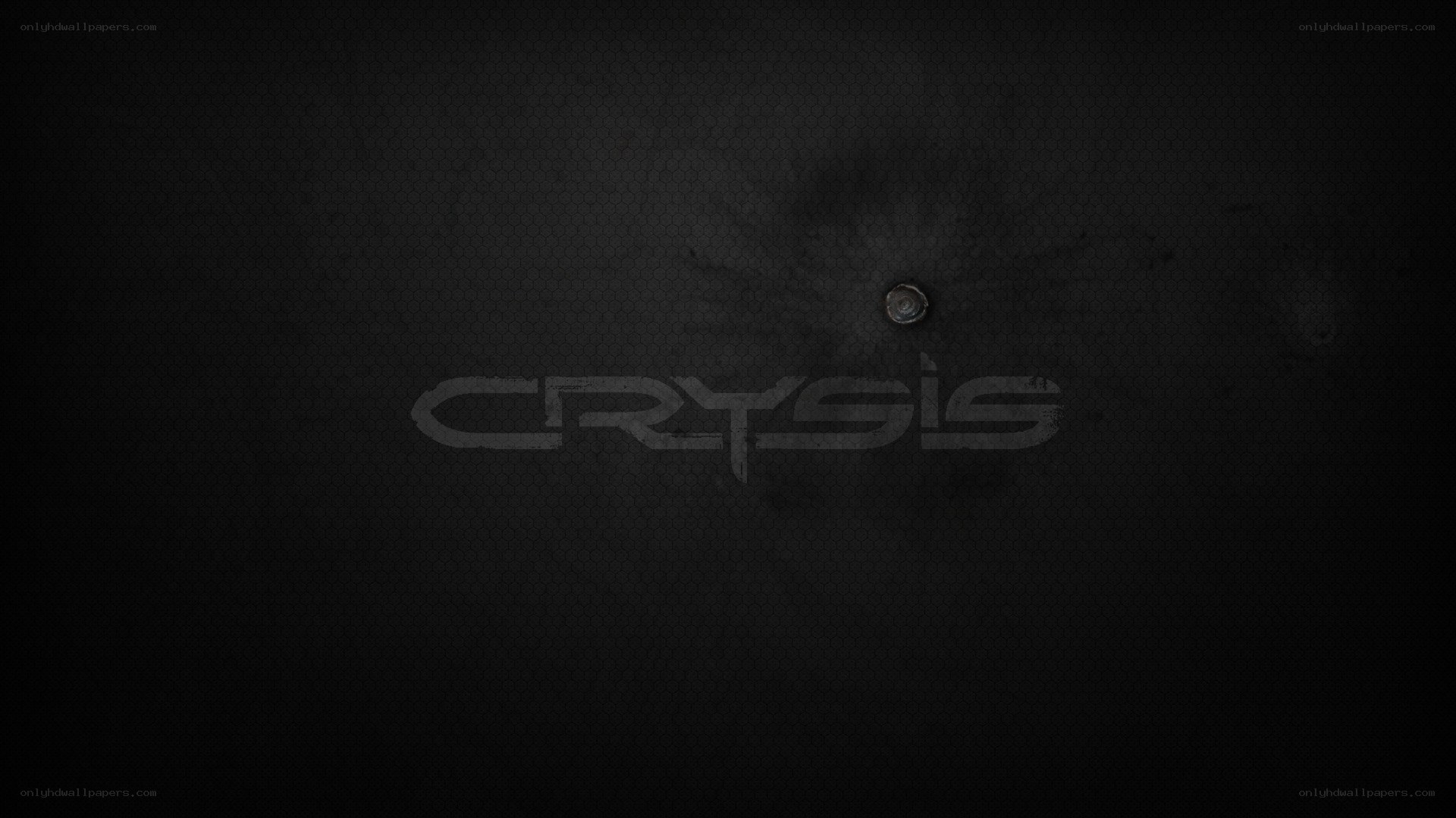 Crysis game logo on dark background