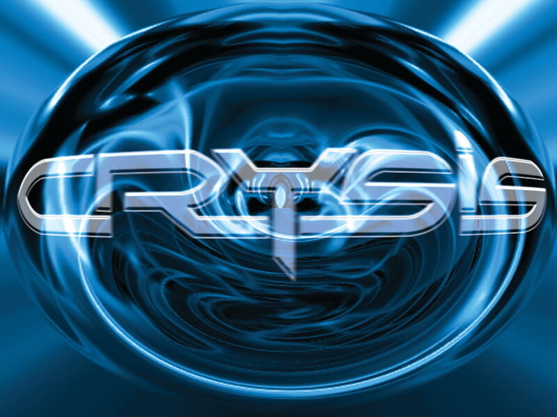 Crysis logo on blue background