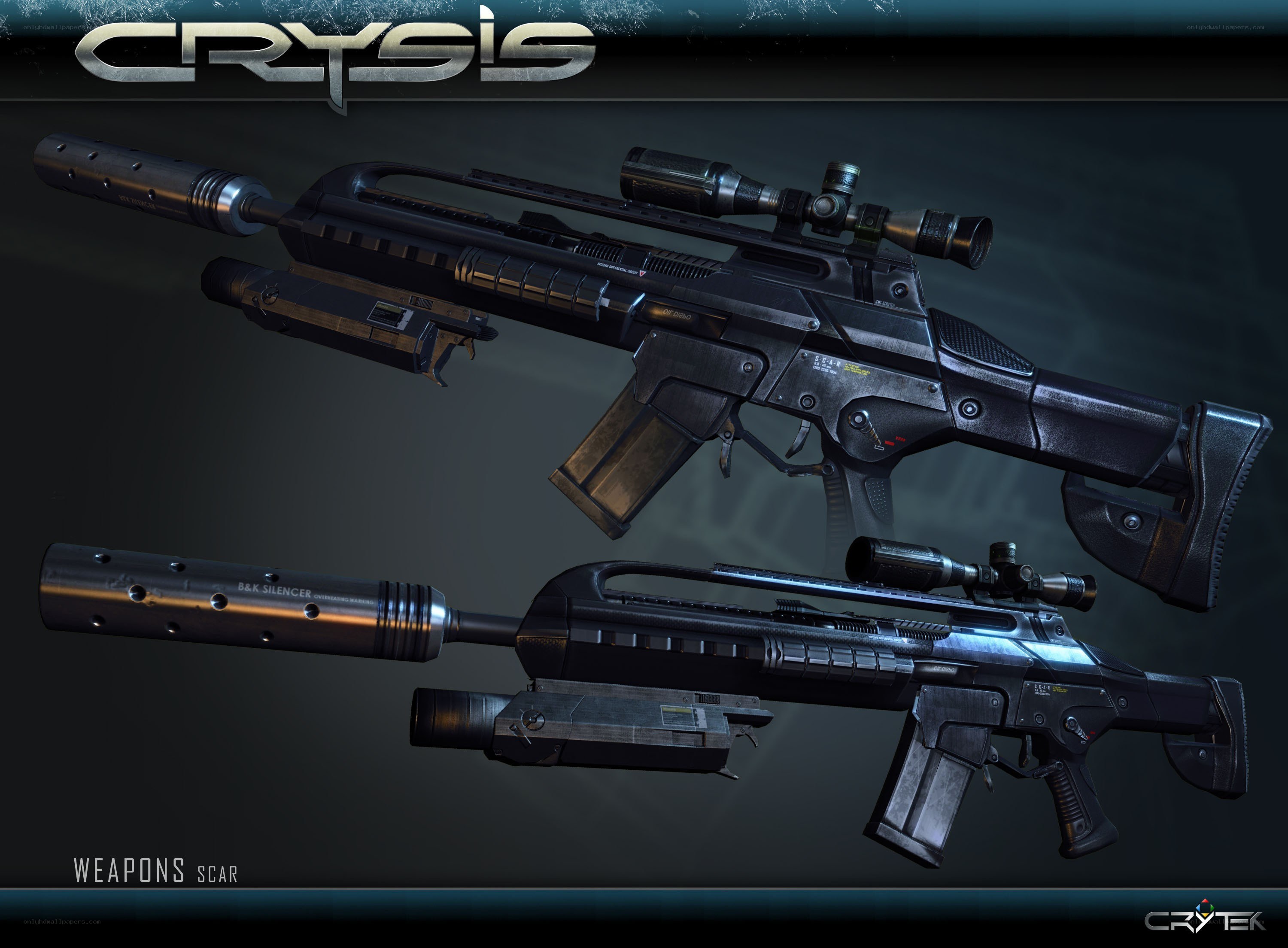 Crysis Scar weapons