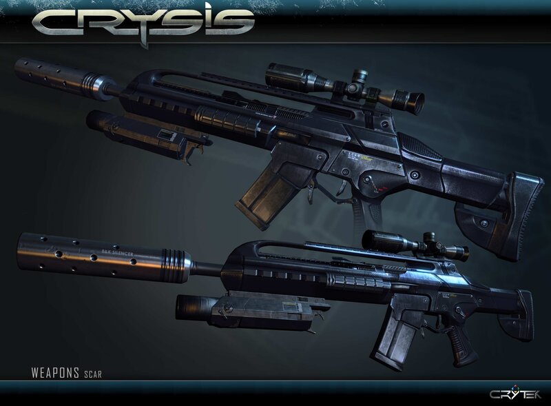 Crysis Scar weapons