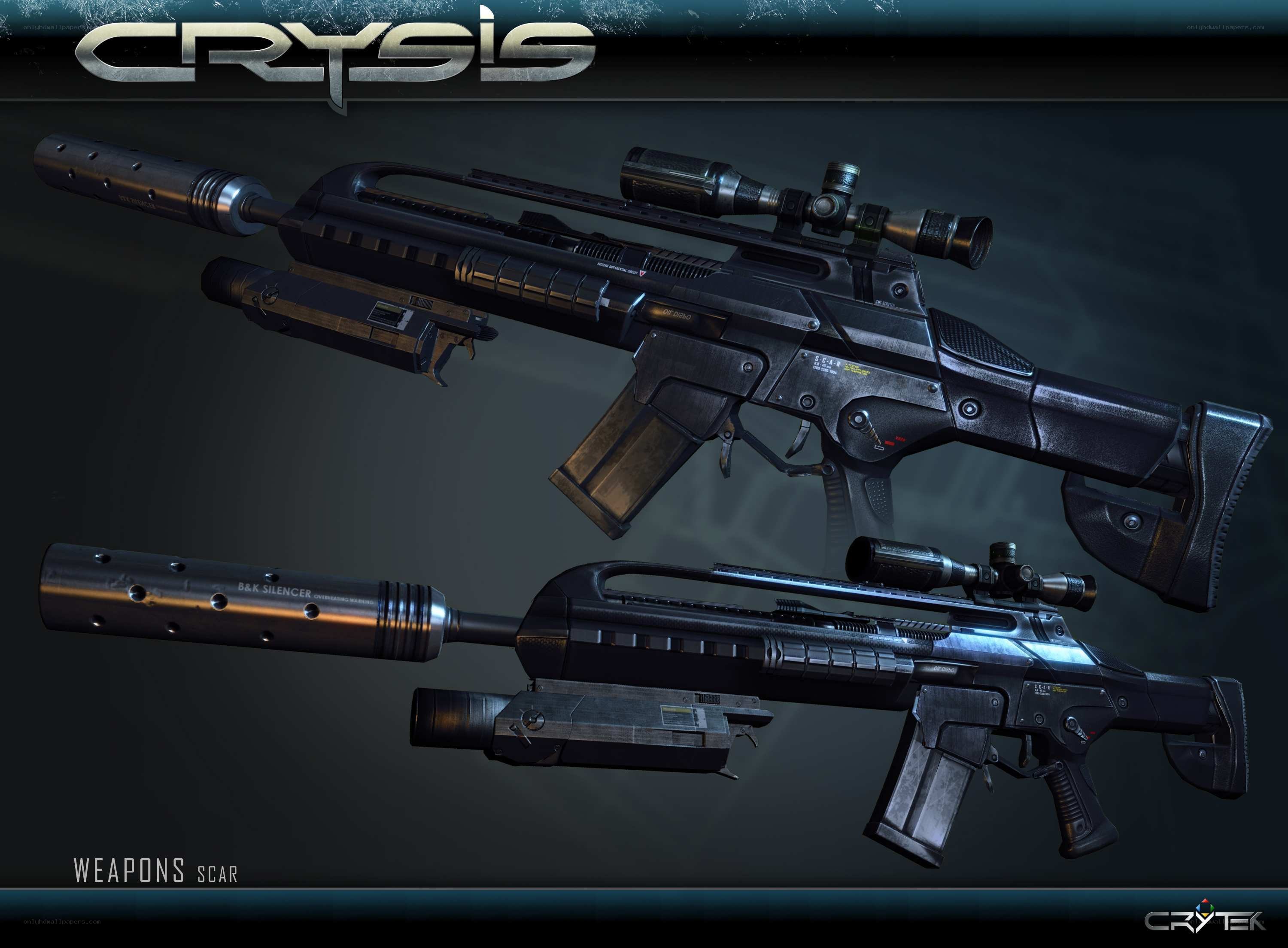 Crysis Scar weapons