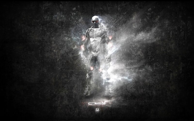 Crysis soldier in glowing armor