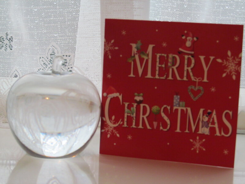 Crystal Apple and Card