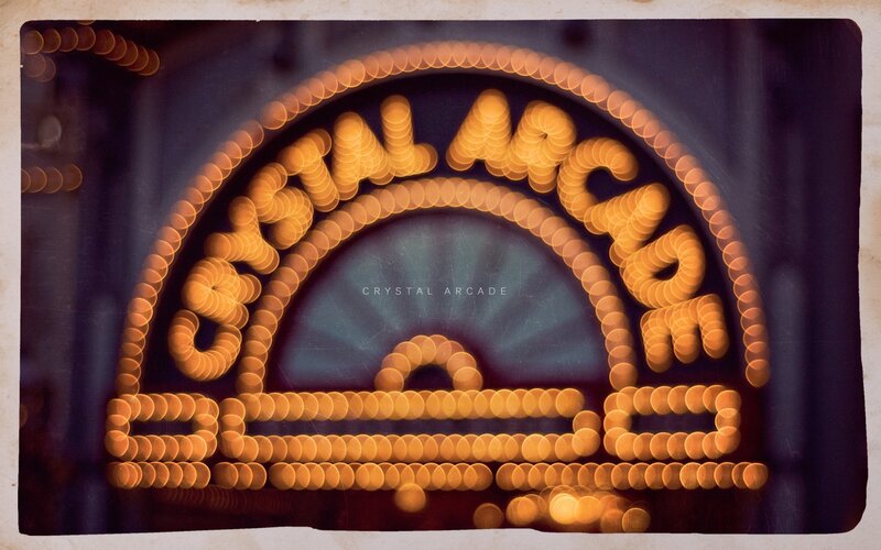Crystal Arcade neon sign