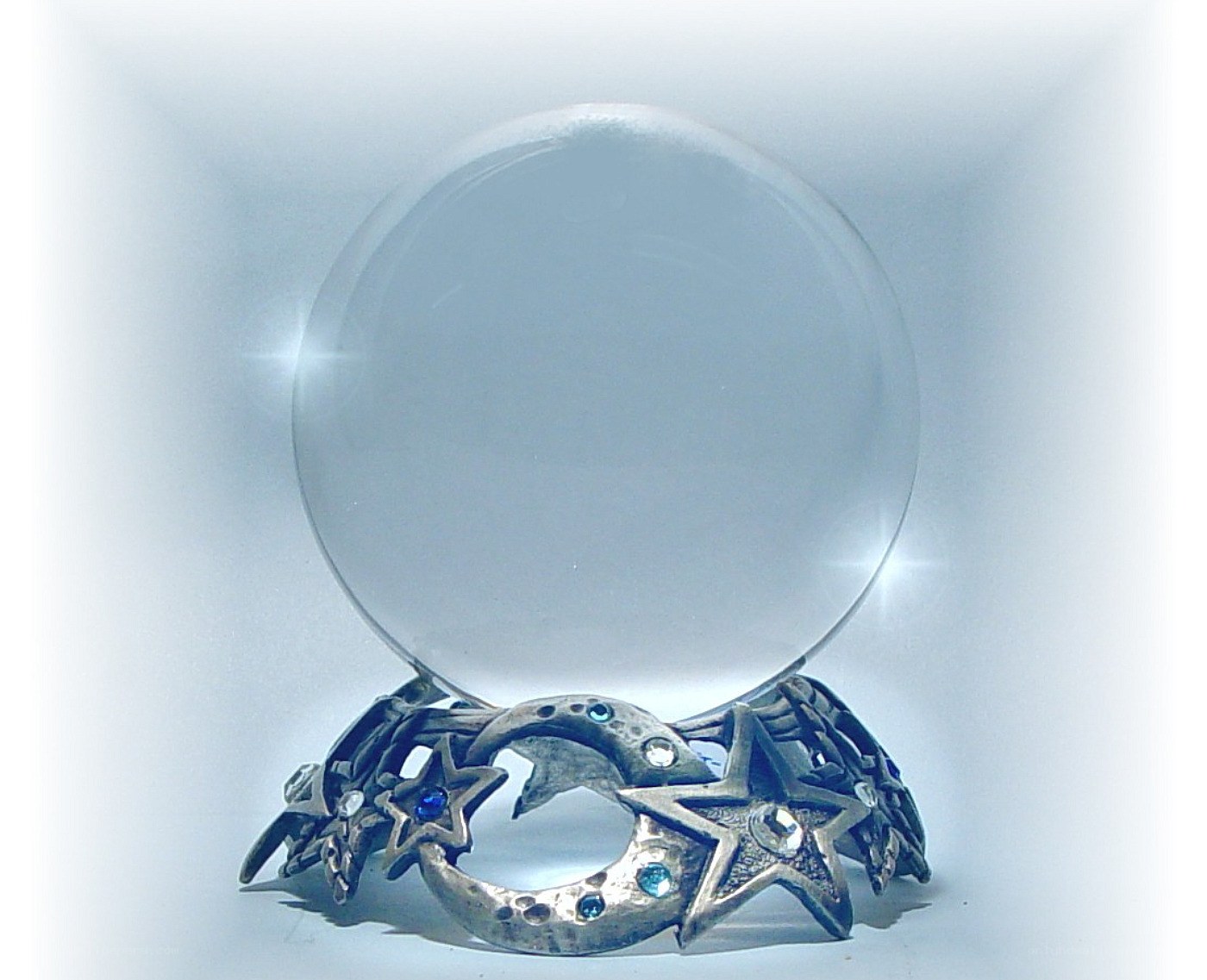 crystal ball on star stand