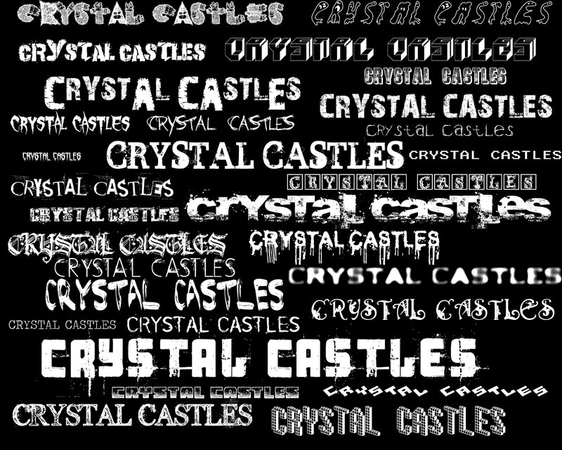 Crystal Castles text styles