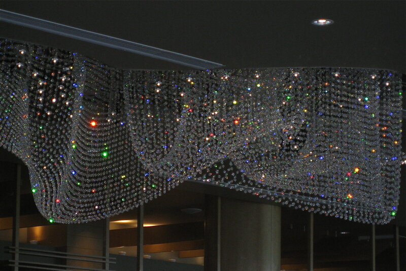 Crystal Chandelier Installation