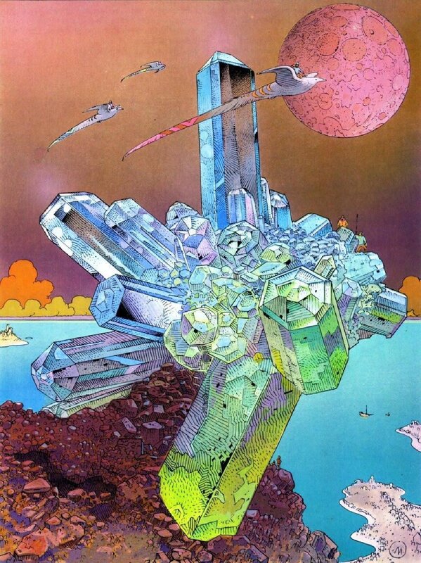 Crystal City on Alien Planet — Blue