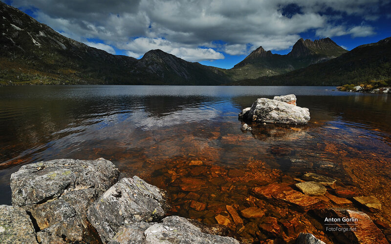 Crystal-clear Lake and Mountains