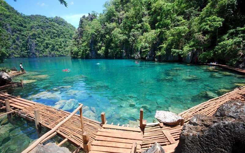 Crystal-clear Lake — Blue, Serene, Afternoon
