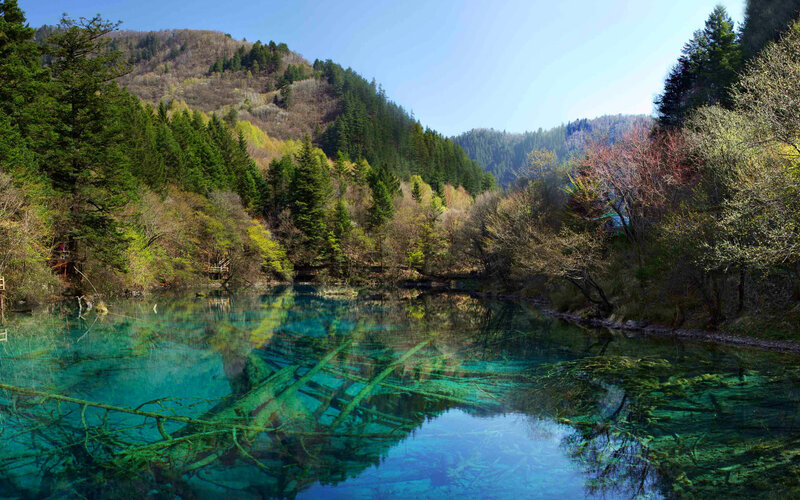 Crystal-clear Lake — Blue, Serene