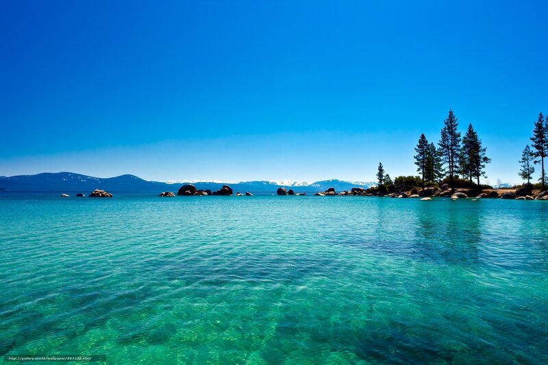 Crystal-clear Lake Water — Blue, Serene, Afternoon