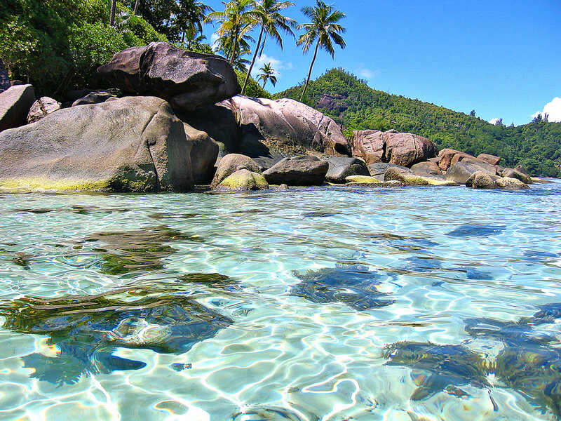 Crystal-clear Ocean Water — Blue, Serene, Afternoon, Photograph