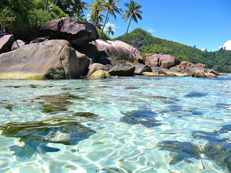 Crystal-clear Ocean Water — Blue