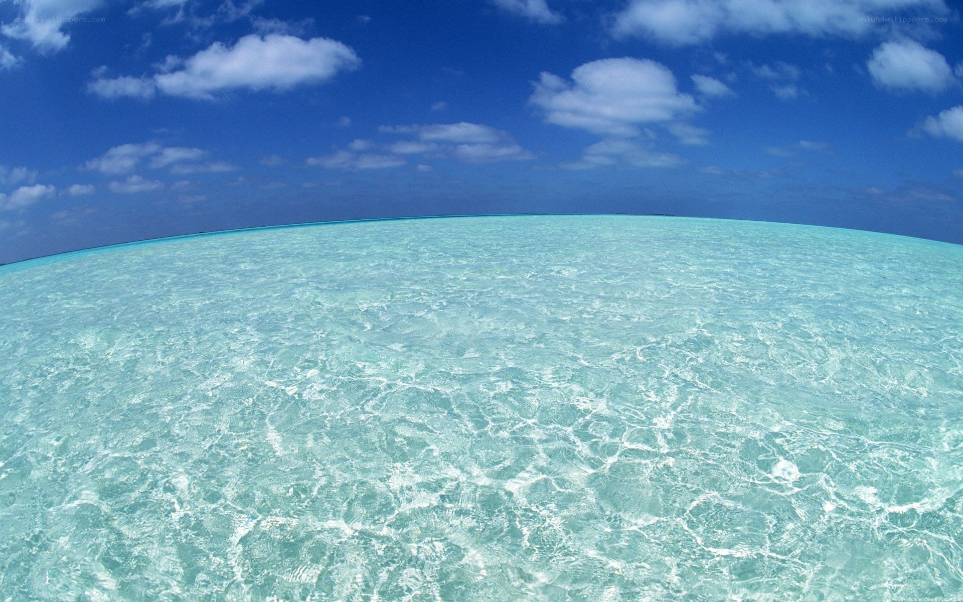 crystal-clear ocean waters