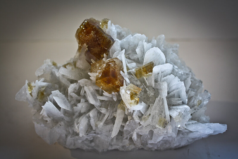 Crystal Cluster with Citrine