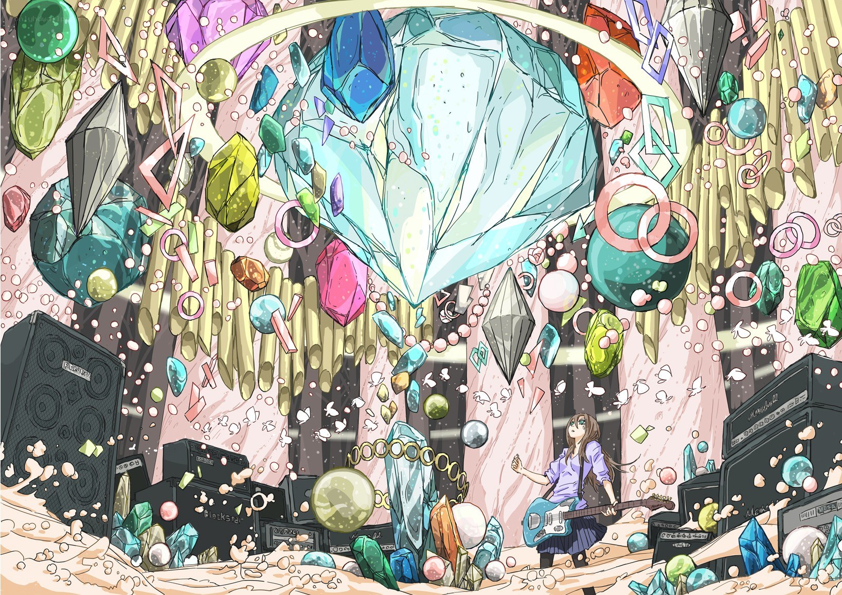 Crystal concert scene