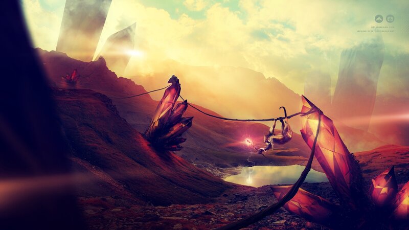 Crystal Creature on Rope