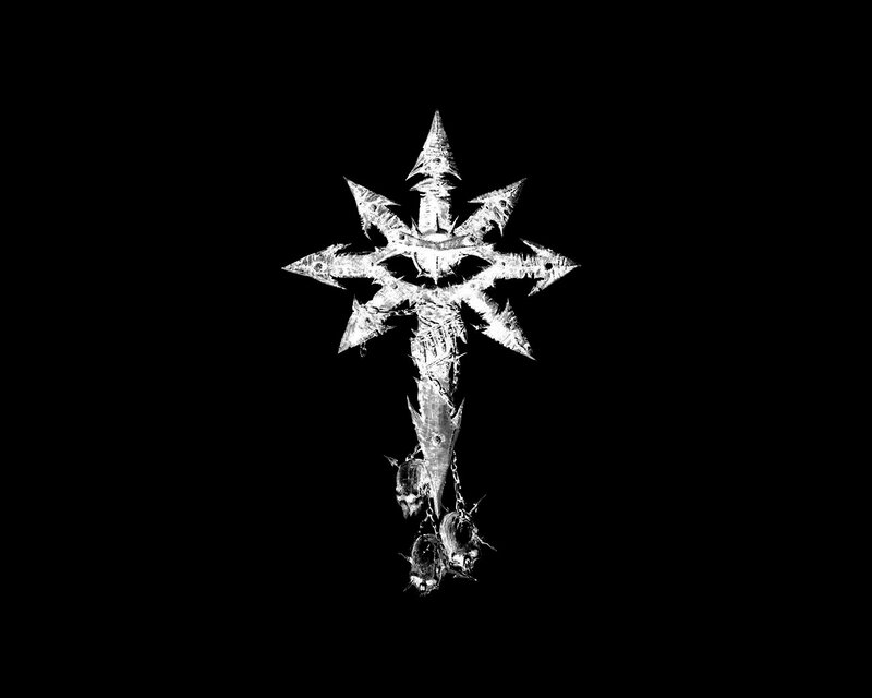 Crystal Cross with Skulls