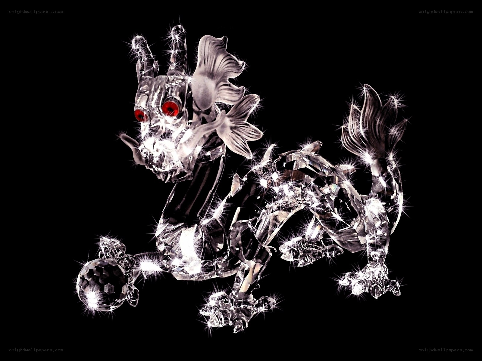 crystal dragon figurine