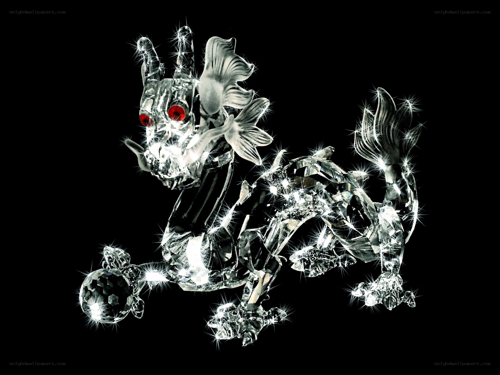 crystal dragon sculpture