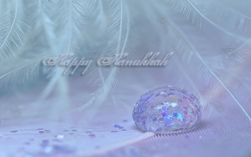 Crystal Egg on Feathers