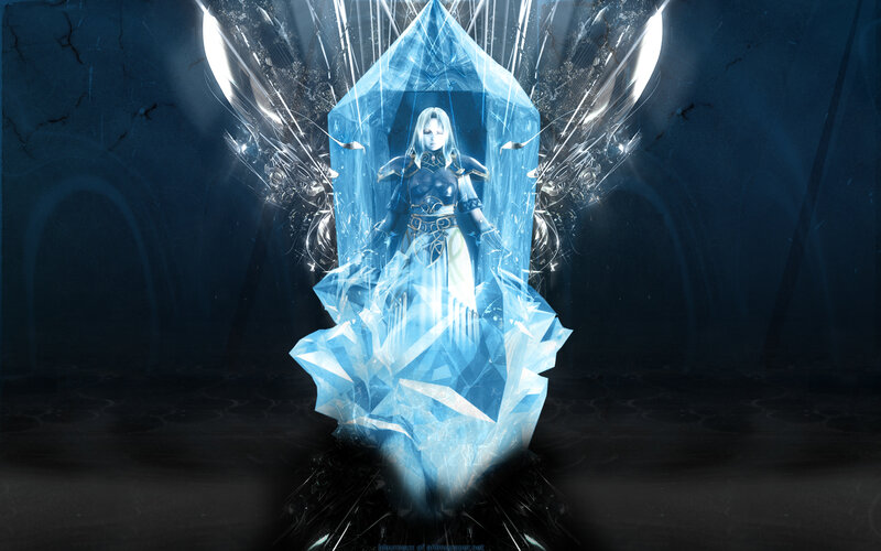 crystal-encased warrior