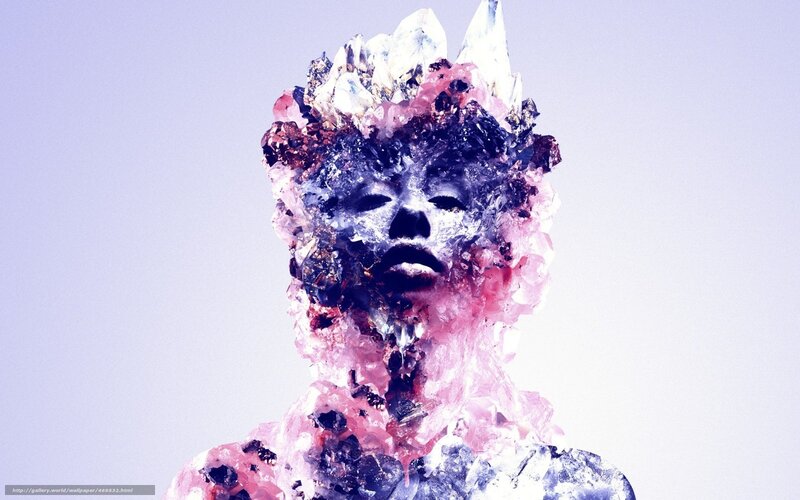 crystal-encrusted human figure