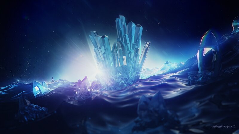 Crystal Formation in Water