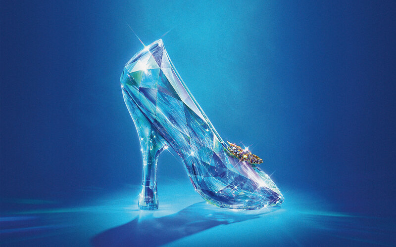 Crystal Glass Slipper — Blue