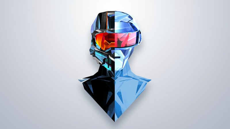 Crystal Helmet Bust