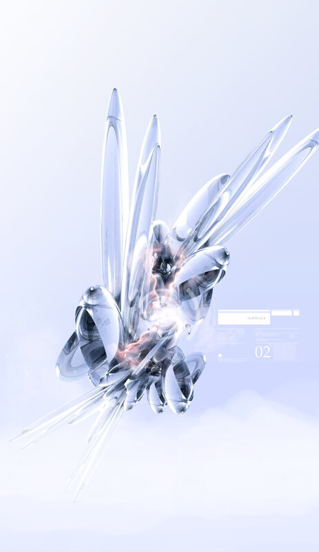 Crystal-like Abstract Form