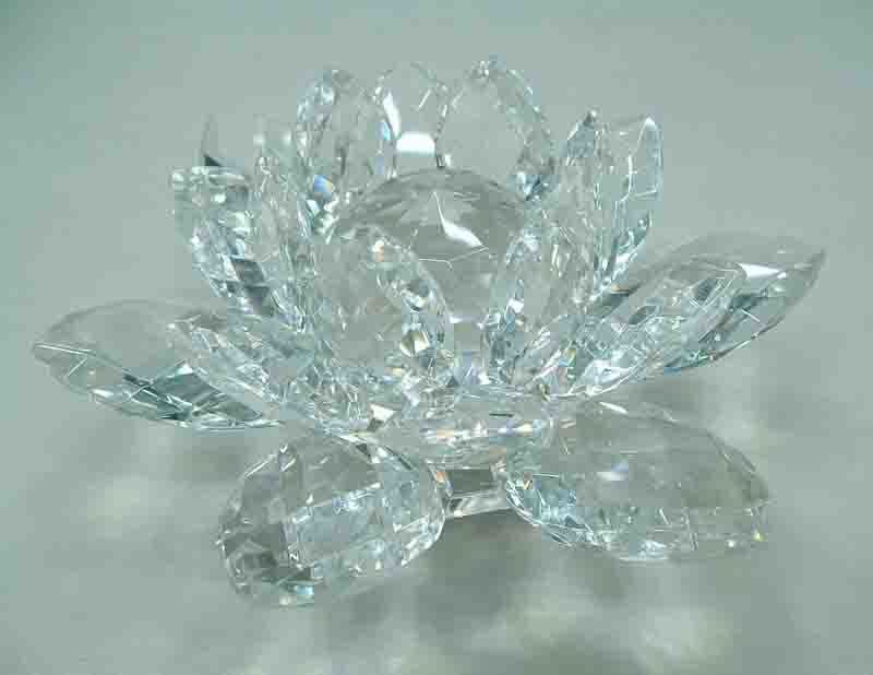 crystal lotus flower ornament
