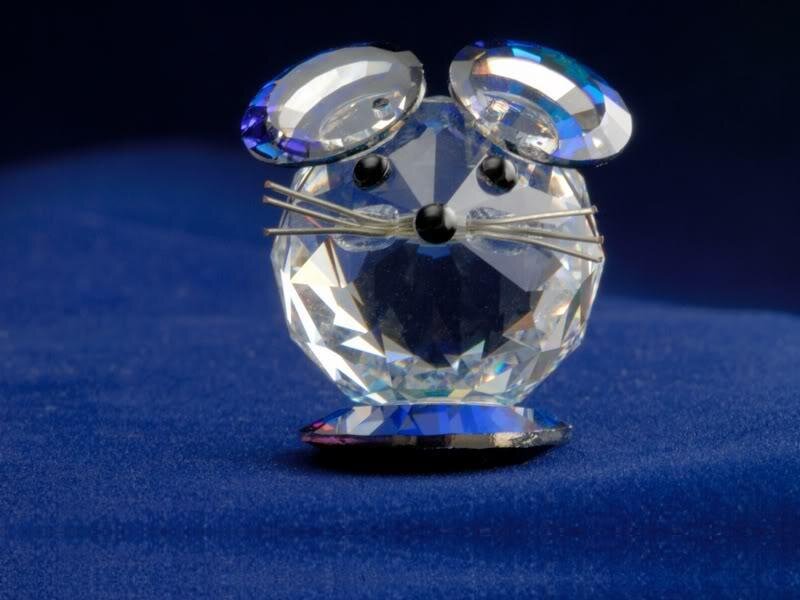 Crystal Mouse Figurine