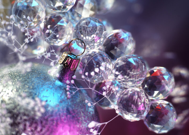 Crystal Ornaments and Baubles — Blue