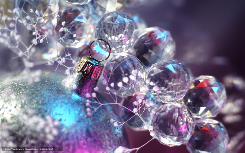 crystal ornaments and glitter