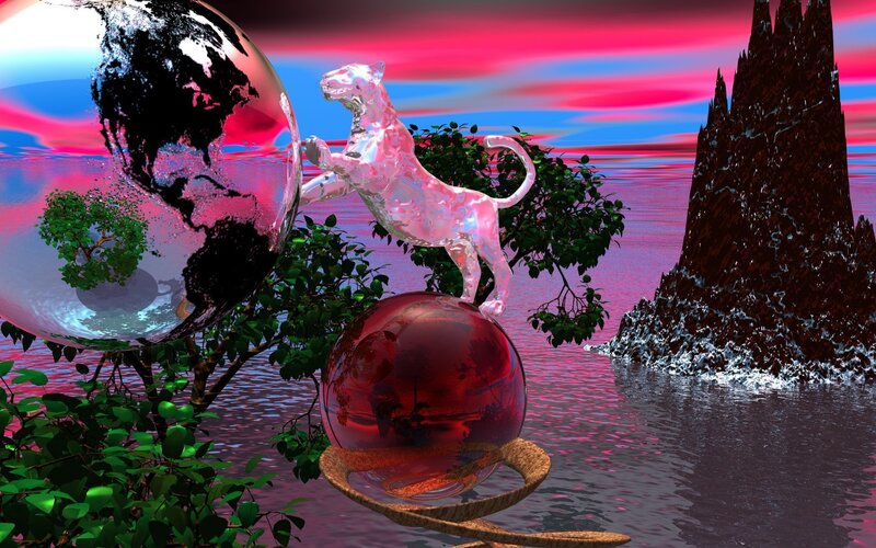 Crystal Panther on Sphere