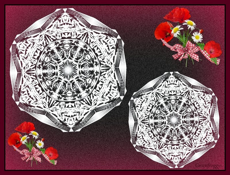 Crystal Patterns with Flowers
