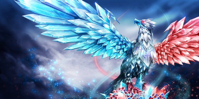 Crystal Phoenix Bird