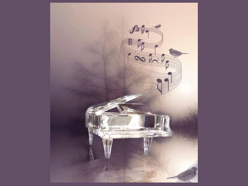 Crystal Piano in Fog